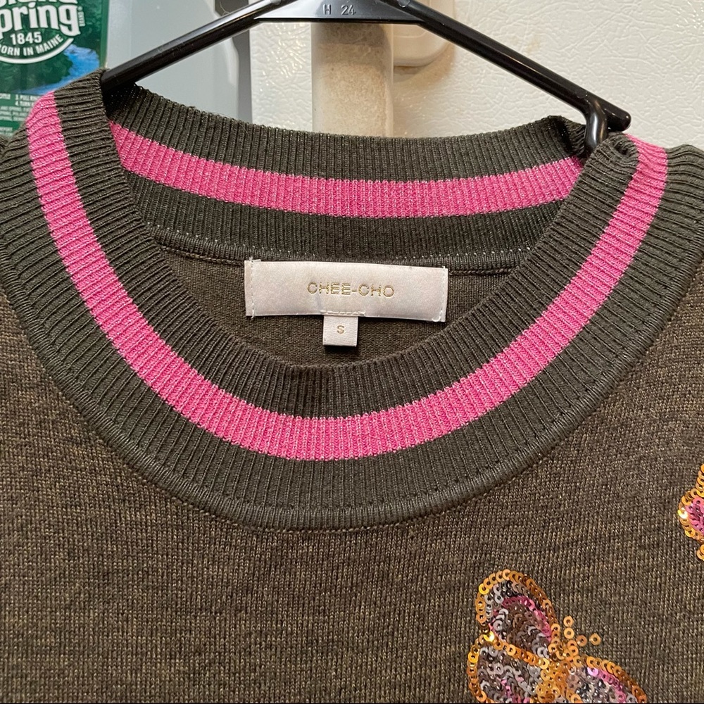 COPY - CHEE CHO butterfly sequin sweater